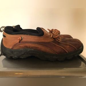 Ralph Lauren - Polo Sport leather slip on shoes.